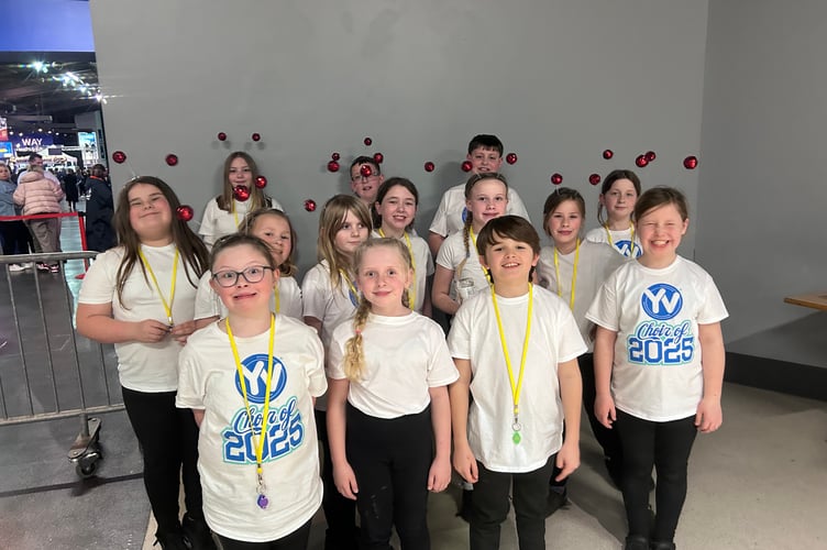 Children from Teignmouth Primary School performed at the NEC in Birmingham as part of the Young Voices Choir